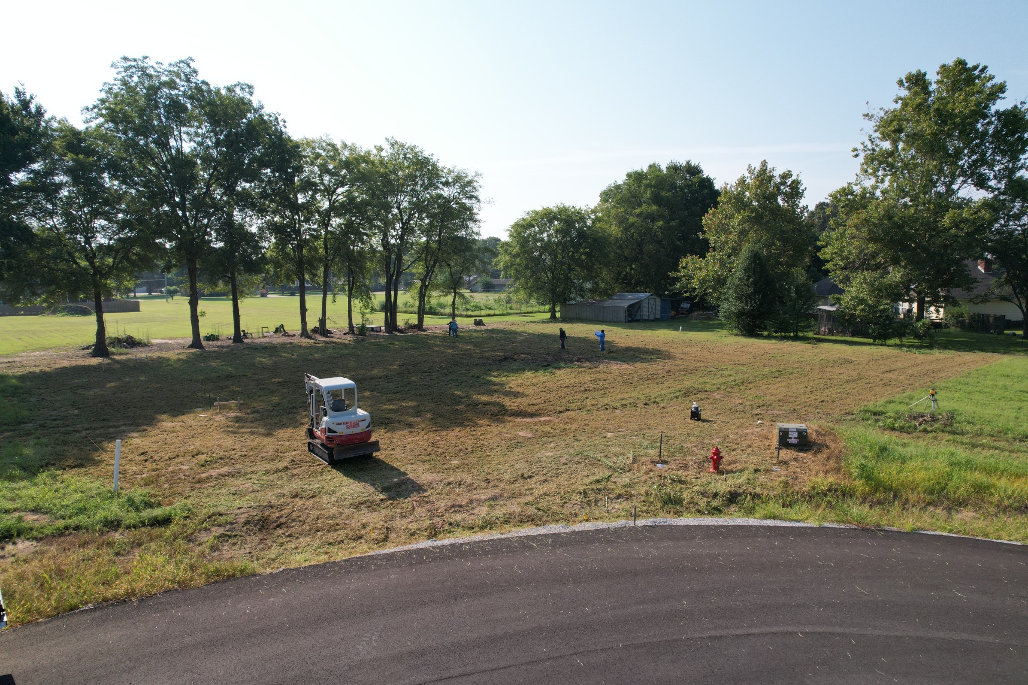 Nelson Circle lot being prepared before foundation work